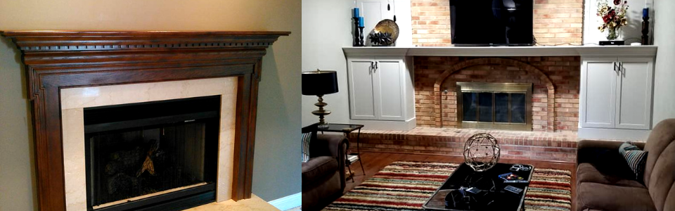 fireplace and custom built-in 